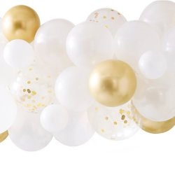 Ballonbue - Guld og hvid