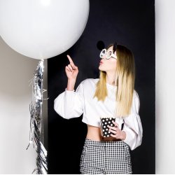 Glitter Guirlande - Slv - 4 meter