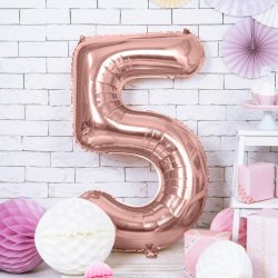 Folieballon - ROSAGULD - TAL 5 - 86 cm