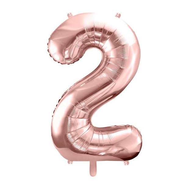 Folieballon - ROSAGULD - TAL 2 - 86 cm