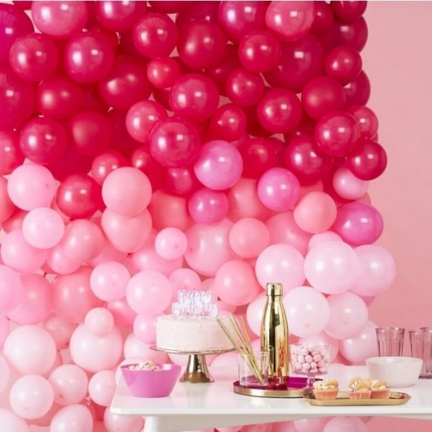 Ballonvg - Pink / Lyserd