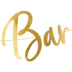Banner - BUBBLY BAR - Guld