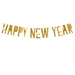 Banner - HAPPY NEW YEAR - Guld
