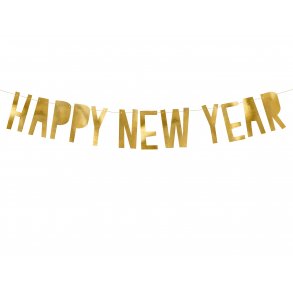 Banner - HAPPY NEW YEAR - Guld