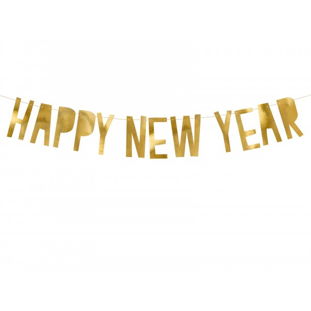 Banner - HAPPY NEW YEAR - Guld