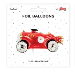Folieballon - Racerbil - 111 x 63 cm