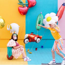 Folieballon - Racerbil - 111 x 63 cm