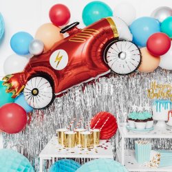 Folieballon - Racerbil - 111 x 63 cm