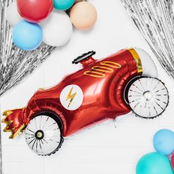 Folieballon - Racerbil - 111 x 63 cm