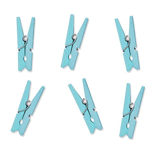 Klemme - Lysebl - 20 stk.