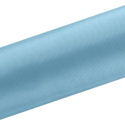 Bordlber - Turkis bl satin 16 cm x 9 meter