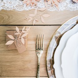 Dekorationsblade - Rosa - 9 stk.