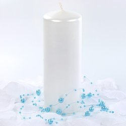 Bloklys - Metallic Pearl - 15x6 cm