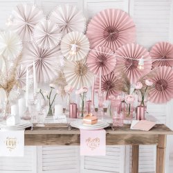 Bloklys - Metallic Rose gold - 12x6 cm