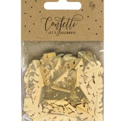 Konfetti - Palmeblade - Guld
