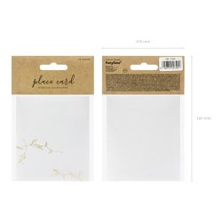 Bordkort med guldgrene - 10 stk.