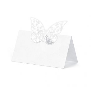 Bordkort med sommerfugl - 10 stk.