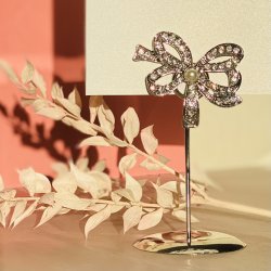 Bordkortholder/ Menukortholder - Sljfe med krystaller