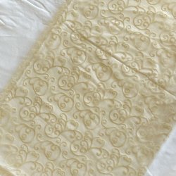 Bordlber - Filigran - Guld - Organza 36 cm x 5 meter