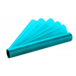 Bordlber - Turkis Bl organza 16 cm x 9 meter