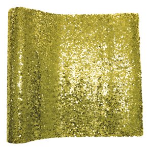 Bordlber - Glitter - GULD - 28 cm x 3 meter