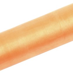 Bordlber - Laksefarvet organza 16 cm x 9 meter