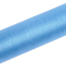 Bordlber -  Lysebl organza 16 cm x 9 meter