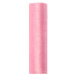 Bordlber - Lyserd organza 16 cm x 9 meter