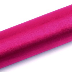 Bordlber - Mrk Rosa organza 16 cm x 9 meter