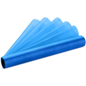 Bordlber - Mrk Turkis Bl organza 16 cm x 9 meter