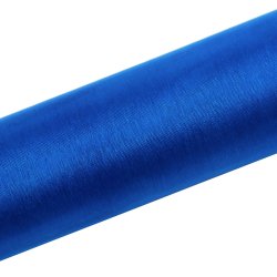 Bordlber - Mrk Turkis Bl organza 16 cm x 9 meter