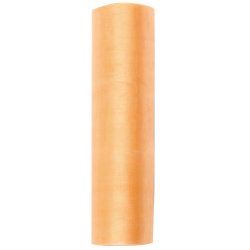 Bordlber - Laksefarvet organza 16 cm x 9 meter