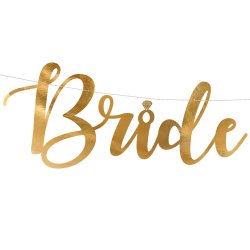 Banner - BRIDE TO BE - Guld
