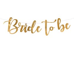 Banner - BRIDE TO BE - Guld