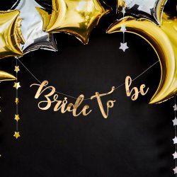 Banner - BRIDE TO BE - Guld