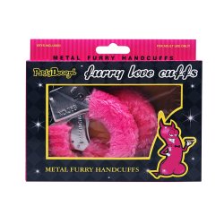 Hndjern med plys - Pink