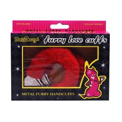 Hndjern med plys - Rd