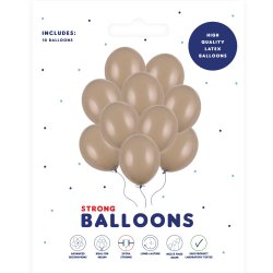 Ballon - Cappuccino - 10 stk.