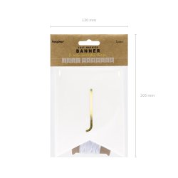 Banner - JUST MARRIED - Hvid