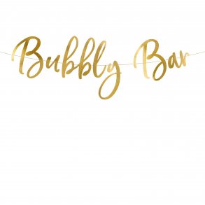 Banner - BUBBLY BAR - Guld