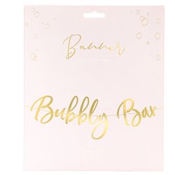 Banner - BUBBLY BAR - Guld