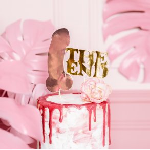 Cake toppers - Penis - THE END - 2 stk