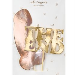 Cake toppers - Penis - THE END - 2 stk