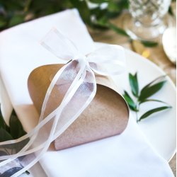 Chiffon bnd med kant - Hvid - 25 mm