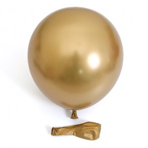 Chrome Ballon - Guld - 10 stk.