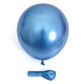 Chrome Ballon - Bl - 10 stk.