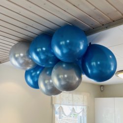 Chrome Ballon - Bl - 10 stk.