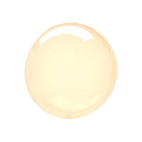 Clearz krystal ballon - Orange - 25 cm