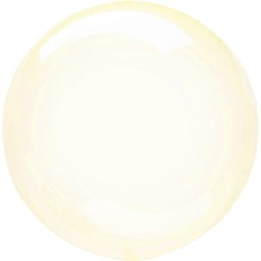 Clearz krystal ballon - Gul - 45 cm