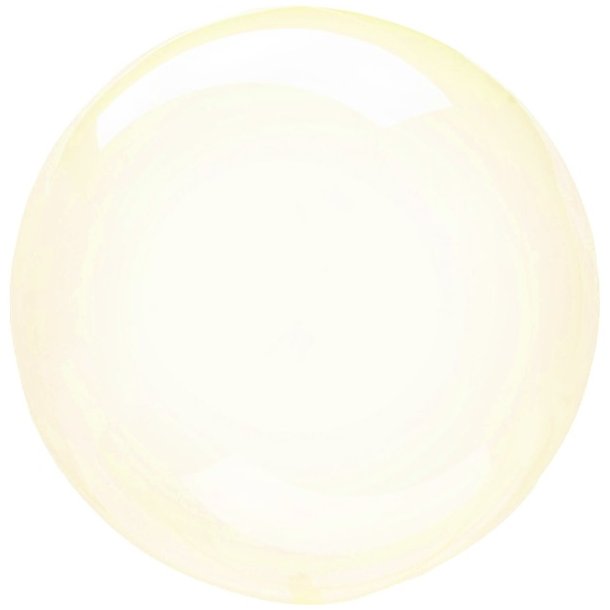 Clearz krystal ballon - Gul - 45 cm
